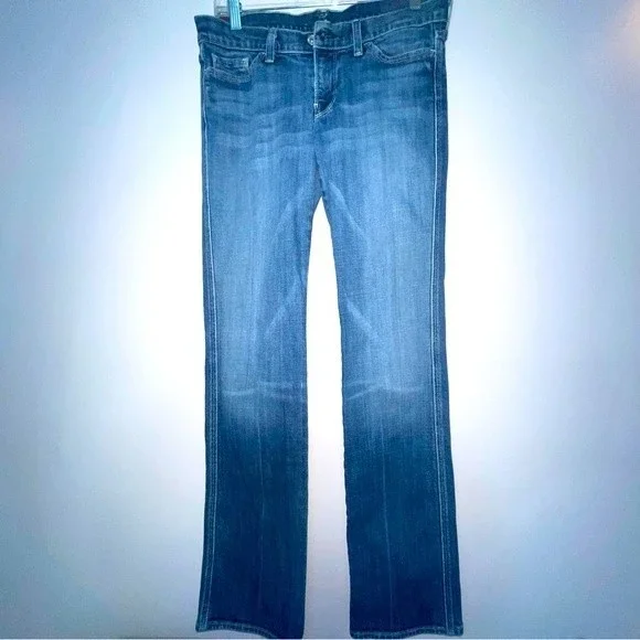 7 for all mankind jeans embroidered pockets size 29 - Picture 2 of 13